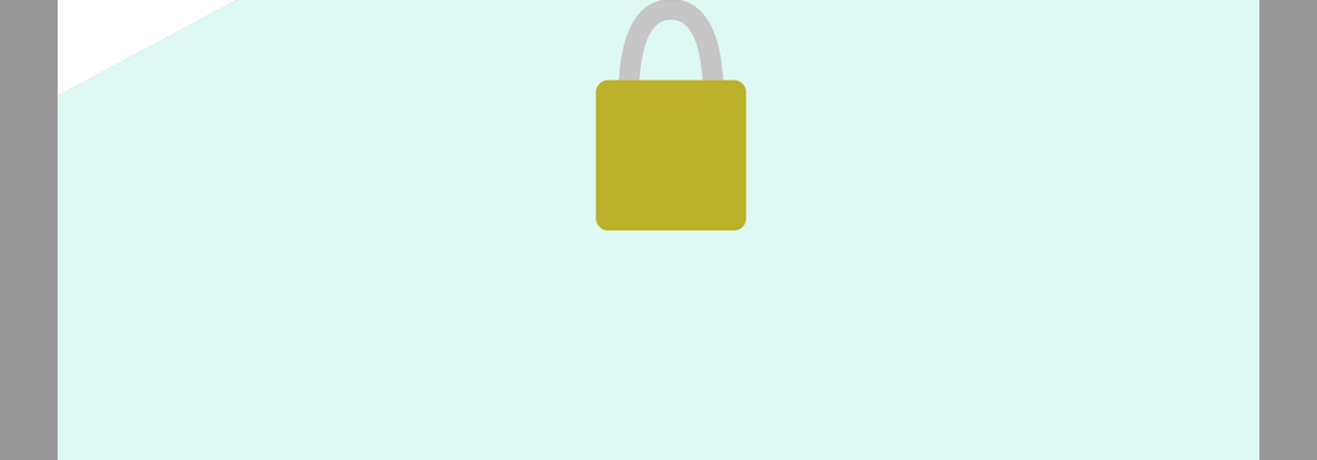 Free security lock protect vector