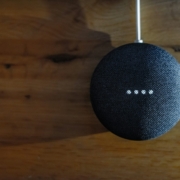 blue ball on a wooden surface