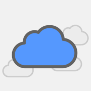 Free cloud storage icon vector